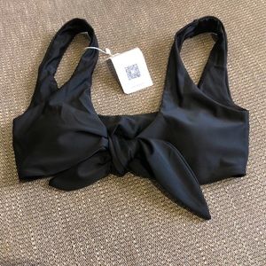 Zaful bikini top Size 4. Black center tie knot